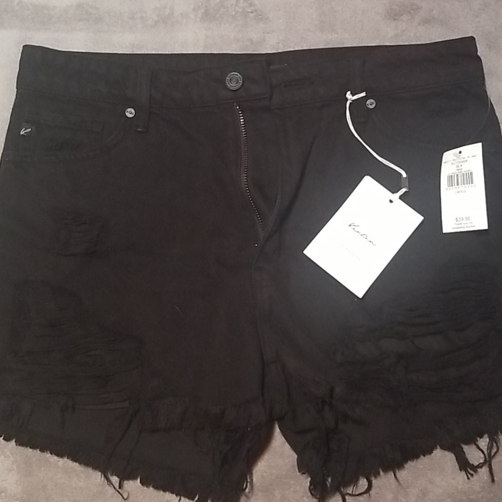 Black Buckle Shorts